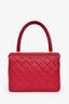 Pre-Loved Chanel™ 2013-14 Fuchsia Lambskin Leather CC Kelly Top Handle Bag