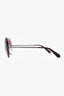 Pre-loved Chanel™ Silver/Pink Oversized Geometric Sunglasses