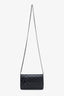 Pre-loved Chanel™ 2014 Black Calfskin Quilted Cambon Ligne Wallet On Chain