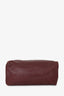 Celine Brown/Burgundy Leather All Soft Bag