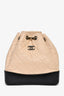Pre-loved Chanel™ 2019 Beige Leather Two Tone Gabrielle Backpack