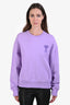 Ami Paris Purple Ami de Coeur Sweatshirt Size M
