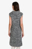 Intermix Grey Wool Blend Mockneck Sweater Vest Size S