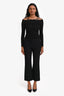 Alexander McQueen Black Tailored Crop Trousers Size 38