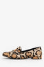 Gucci Brown/Black Leopard Print Pony Hair Horsebit Loafers Size 40