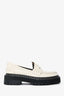 Proenza Schouler White Leather Lugsole Loafers Size 41