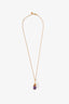 Birks 18K Yellow Gold Amethyst Pendant Necklace