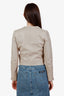 IRO Cream Leather Jacket Size 34