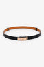 Hermès 2025 Black Epsom Leather Kelly 18 Belt With GHW