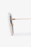Christian Dior Gold Tone Square Frame Sunglasses