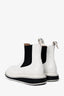 Loewe White Leather Chelsea Boots Size 38