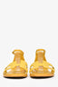 Hermès Yellow Lizard Leather Santorini Sandals Size 36