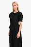 Ulla Johnson Black Ruffle Waist Midi Dress Size 6