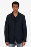 Comme des Garcons Blue Nylon Button Up Shirt Jacket Size L Mens