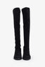 Stuart Weitzman Black Suede Knee High Boots Size 6.5