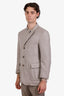 Borelli Grey Virgin Wool Single Breasted Blazer Size 50 Mens