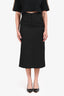 Sandy Liang Black Midi Skirt Size 2