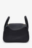 Hermès 2024 Black Clemence Leather Mini Lindy