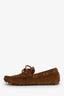 Gucci Brown Leather Horsebit Accent Dress Loafers Size 8 Men's