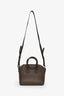 Givenchy Brown Leather Logo Mini 'Antigona' Top Handle Bag With Strap