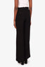Gucci Black Cotton Silk Tweed Trousers Size 38