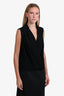 Rag & Bone Black Satin Trimmed Sleeveless Top Size M