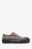 Burberry Brown Canvas Check Low Top Sneaker Size 41