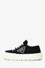 Prada Black Re-Nylon Double Wheel Gabardine Sneakers Size 38.5