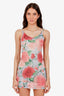 Loewe x Paula’s Ibiza Multicolour Rose Print Strappy Mini Dress Size XS