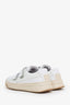 Acne Studios White Leather Velcro Strap Sneakers Size 40