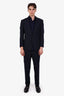 Tom Ford Navy Wool Single Breasted Two Piece Suit Size 48 Mens