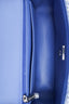 Pre-loved Chanel™ 24P Blue Tweed Quilted Mini Rectangular Flap Bag