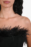 House of CB Black Feather Midi Bianca Dress Size XS