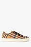 Burberry Beige Canvas Check Sneakers Size 36