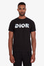 Dior x Daniel Arsham Black Eroded Logo 3D Print T-shirt Size S Mens