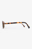 Miu Miu Tortoise Logo Oval Sunglasses