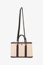 Hermès 2004 Beige/Brown Canvas and Leather Garden Party Tote 30
