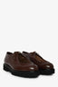 Max Mara Brown Leather Suede Oxfords Size 41