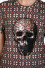 Alexander McQueen Grey/Multi Cotton Skull Short Sleeve T-Shirt Size S