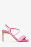 Jacquemus Pink 'Les Sandals Cassis' Heeled Sandals Size 5