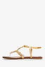 Moschino White Leather Logo Sandals Size 38