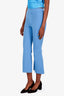 Smythe Blue Cropped Flare Pants Size 00