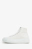 Versace White Canvas Platform Sneakers Size 37