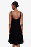 Gucci Black GG Waffle-knit Sleeveless Mini Dress Size M