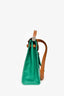 Hermès 2025 Green/Brown Coated Canvas Leather 31