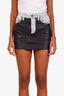 Alexander Wang Denim Leather Mini Skirt Size 25