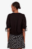 Simone Rocha Black Lace Ruffle Detail Sweatshirt Size XS