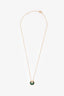 Cartier 18K Gold Malachite Diamonds Amulette de Pendant Necklace XS Model