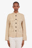 Nili Lotan Khaki Cambre Gabardine Utility Jacket Size S