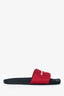 Alexander Wang Black/Red Logo Slides Size 38